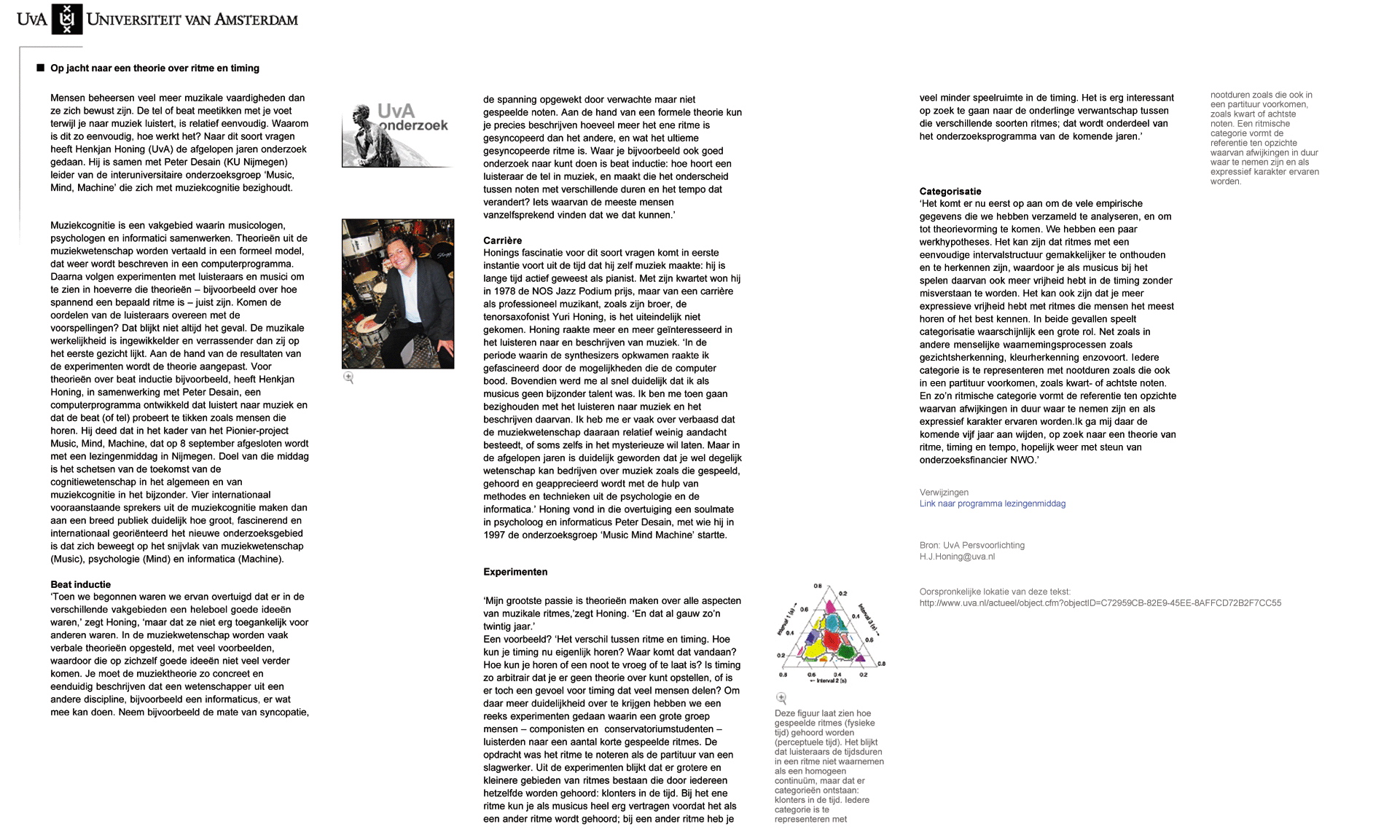 UvA-onderzoeksfocus, 09.2003