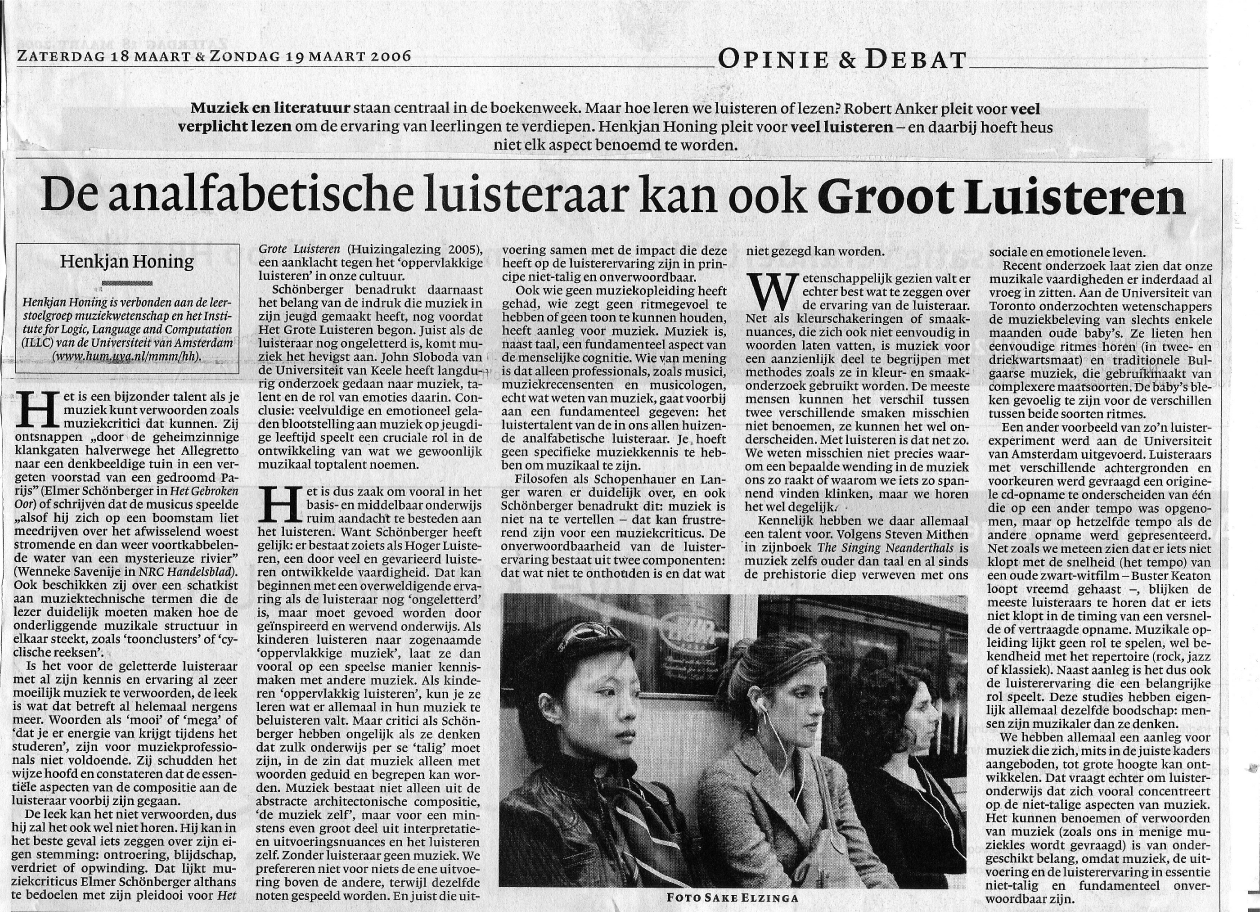 NRC Handelsblad, 18.03.2006