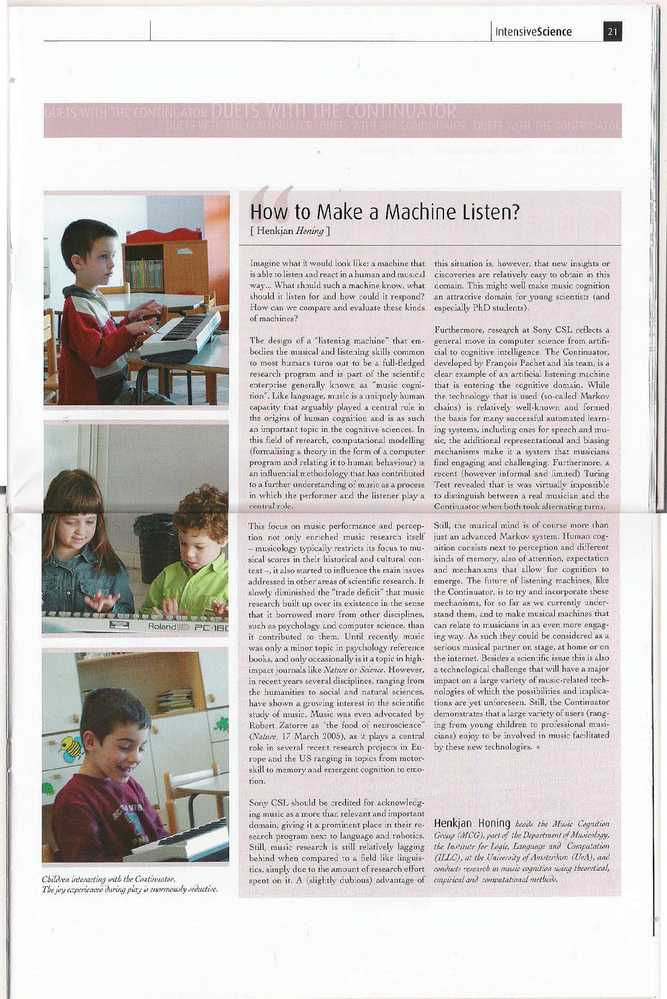 How to make a machine listen?