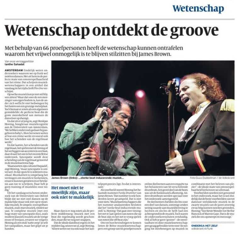 Wetenschap ontdekt de groove