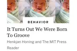 Scientific American: It turns out we were born to groove
