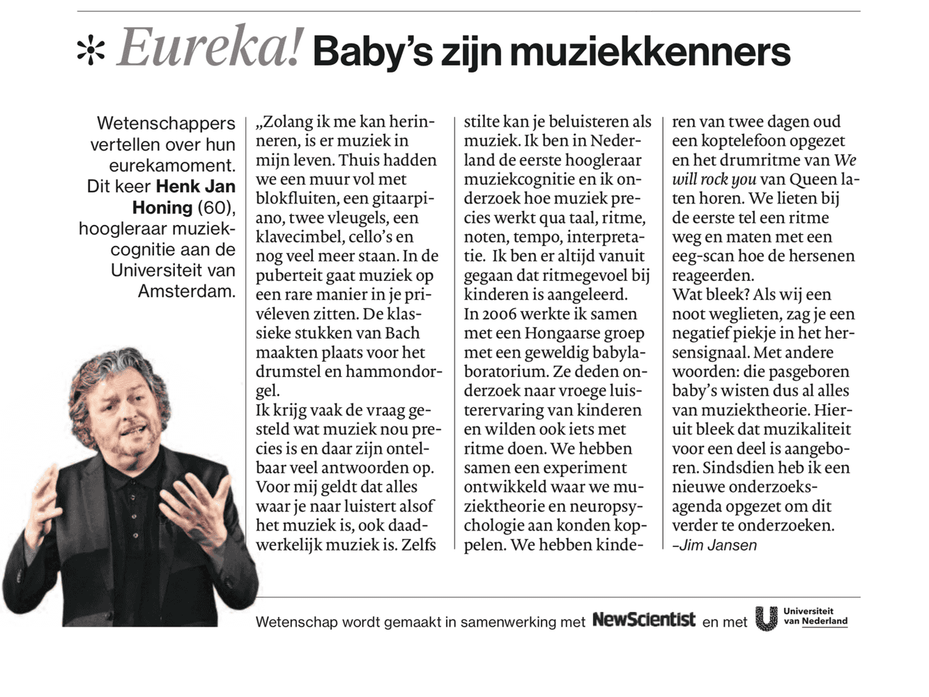 Baby's zijn muziekkenner